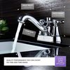 Anzzi Major 4" Centerset 2-Handle Mid-Arc Bathroom Faucet in Polished Chrome L-AZ006